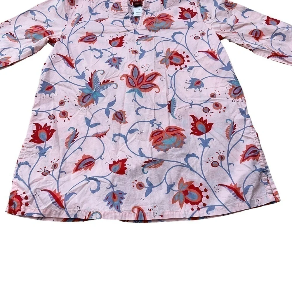 TEA Collection Girls Floral Tunic Top size 10 Long Sleeve - Picture 3 of 9
